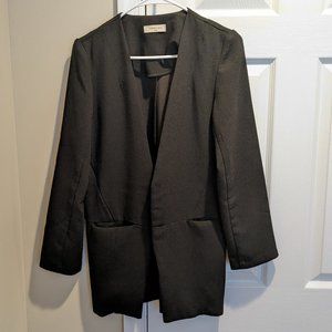 Sophie Rue Black Lightweight Open Front Blazer Size M